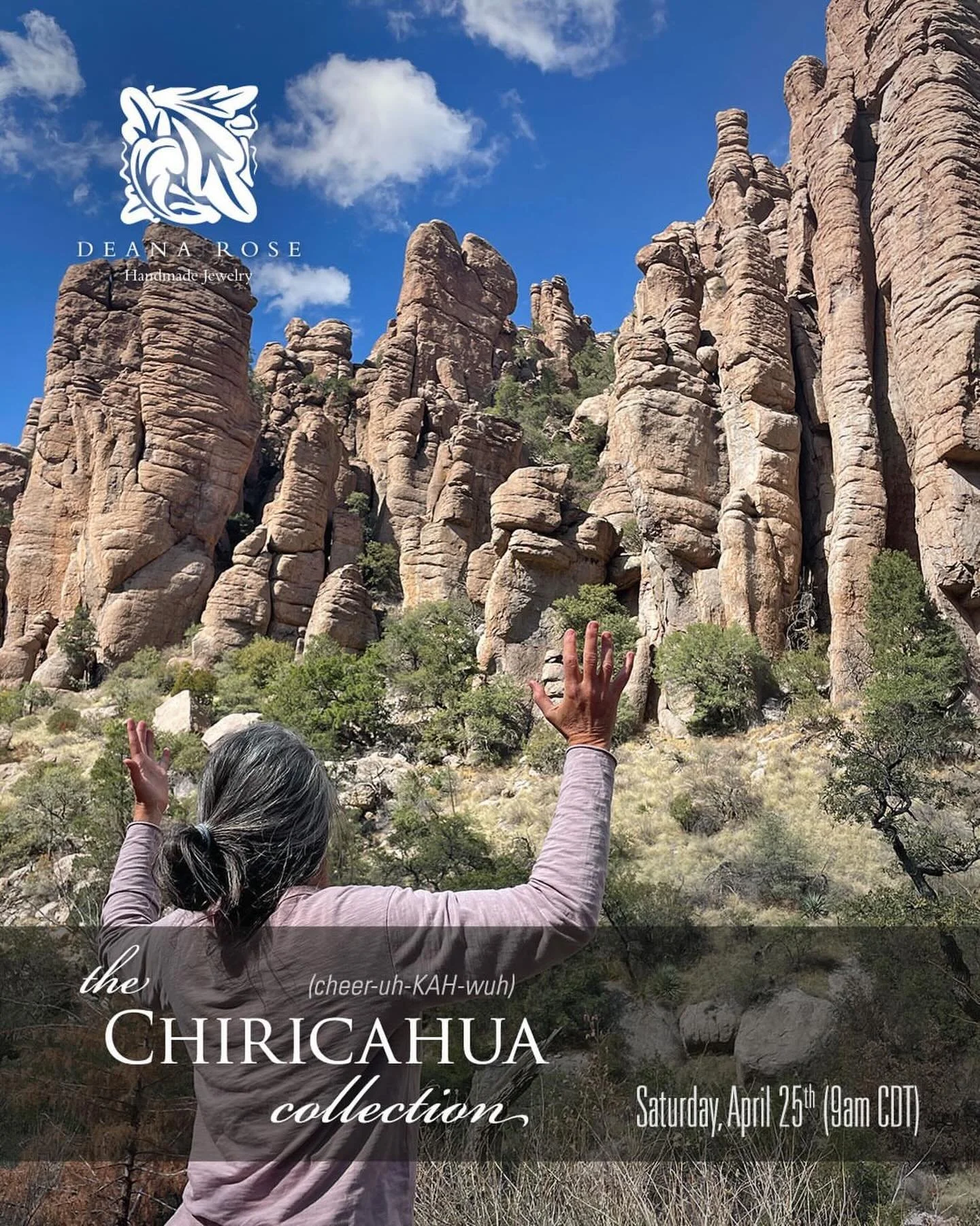 Repost from @deanarosejewelry
&bull;
NEW COLLECTION COMING SOON
Saturday April 25th at 9AM CDT 
 
I&rsquo;m so excited to share The Chiricahua Collection with you - I was awed by the remote landscape of southeastern Arizona, and the sense of surprise