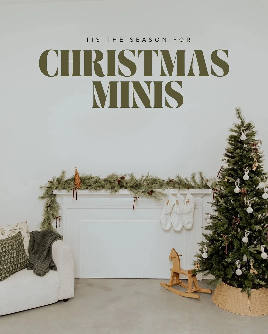 Holiday Minis are almost here! ✨
Join me November 9th at The West Room Studio for a cozy, festive session! Each mini includes:
📸 20-minute session
💌 20&ndash;35+ edited images
🎁 $225 investment

The setup will feature a warm indoor Christmas scene