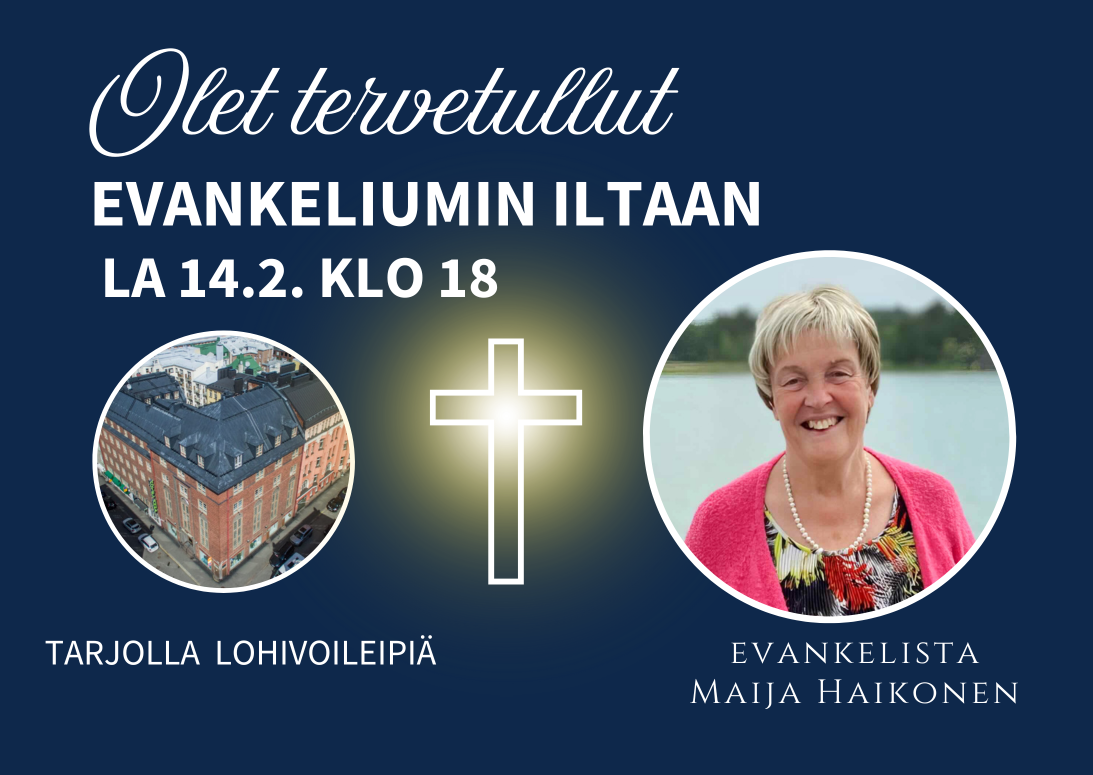 Evankeliumin ilta la 14.2. klo 18