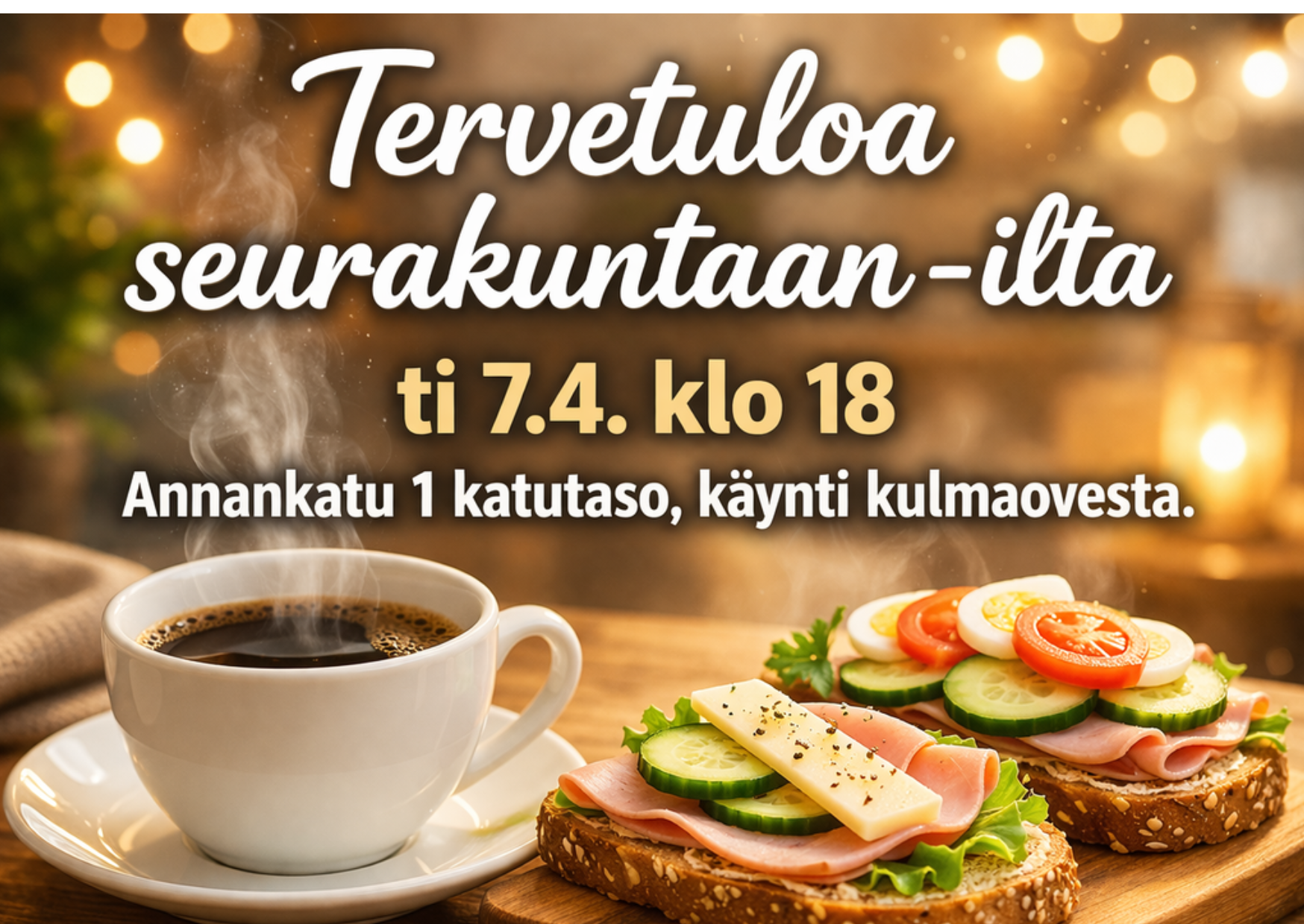 Tervetuloa seurakuntaan -ilta