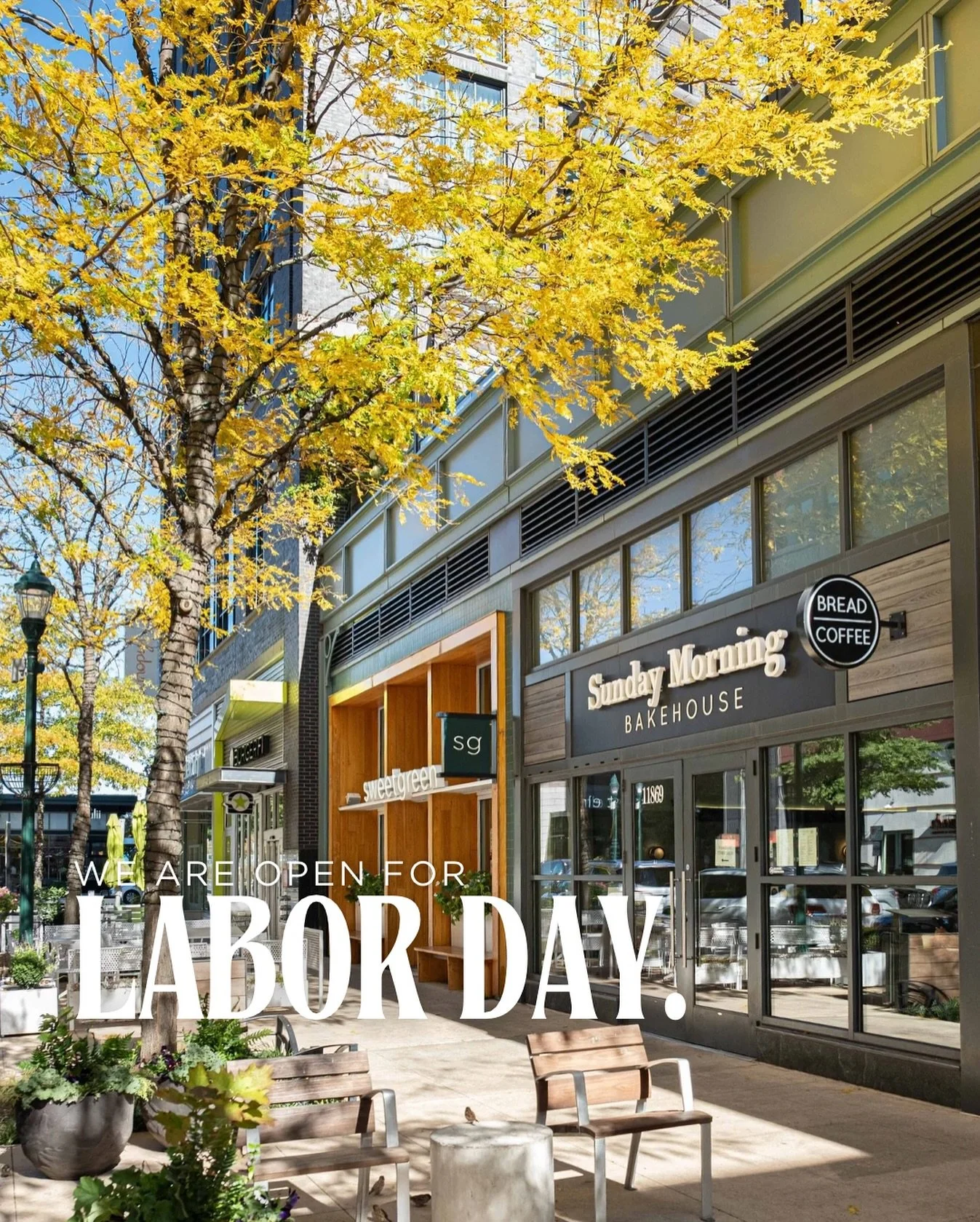 Open for LABOR DAY. 🇺🇸 See you tomorrrow, bright and early! ☀️🏠