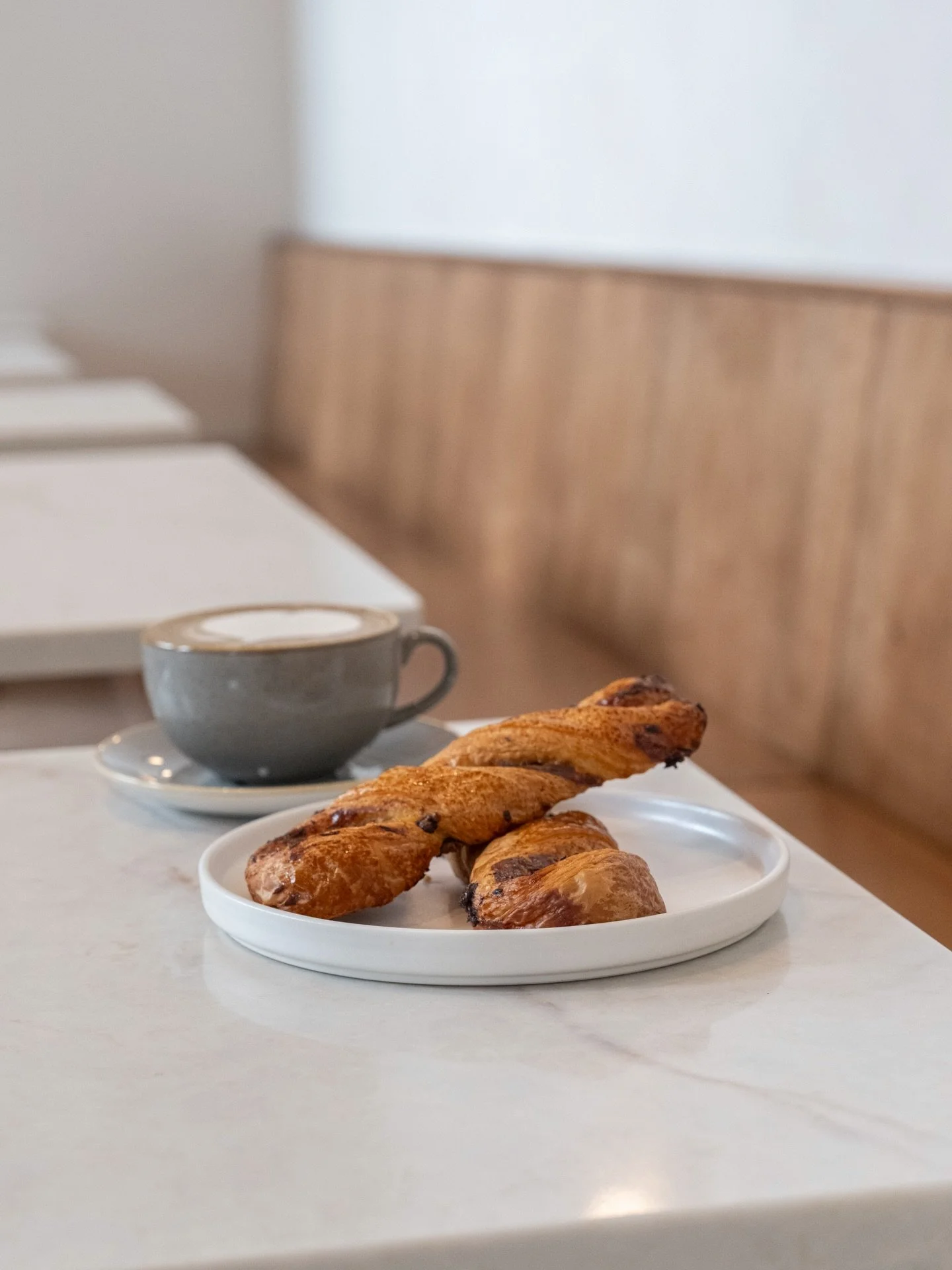 The crowd favorite!! Chocolate twist 🍫 Flaky on the outside, soft and chocolatey on the inside. Available at Mclean!