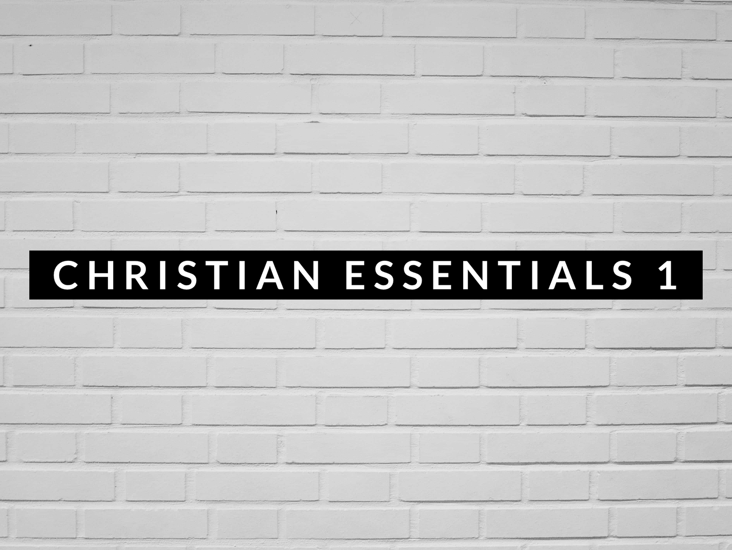 Christian Essentials — Mount Lebanon Lutheran
