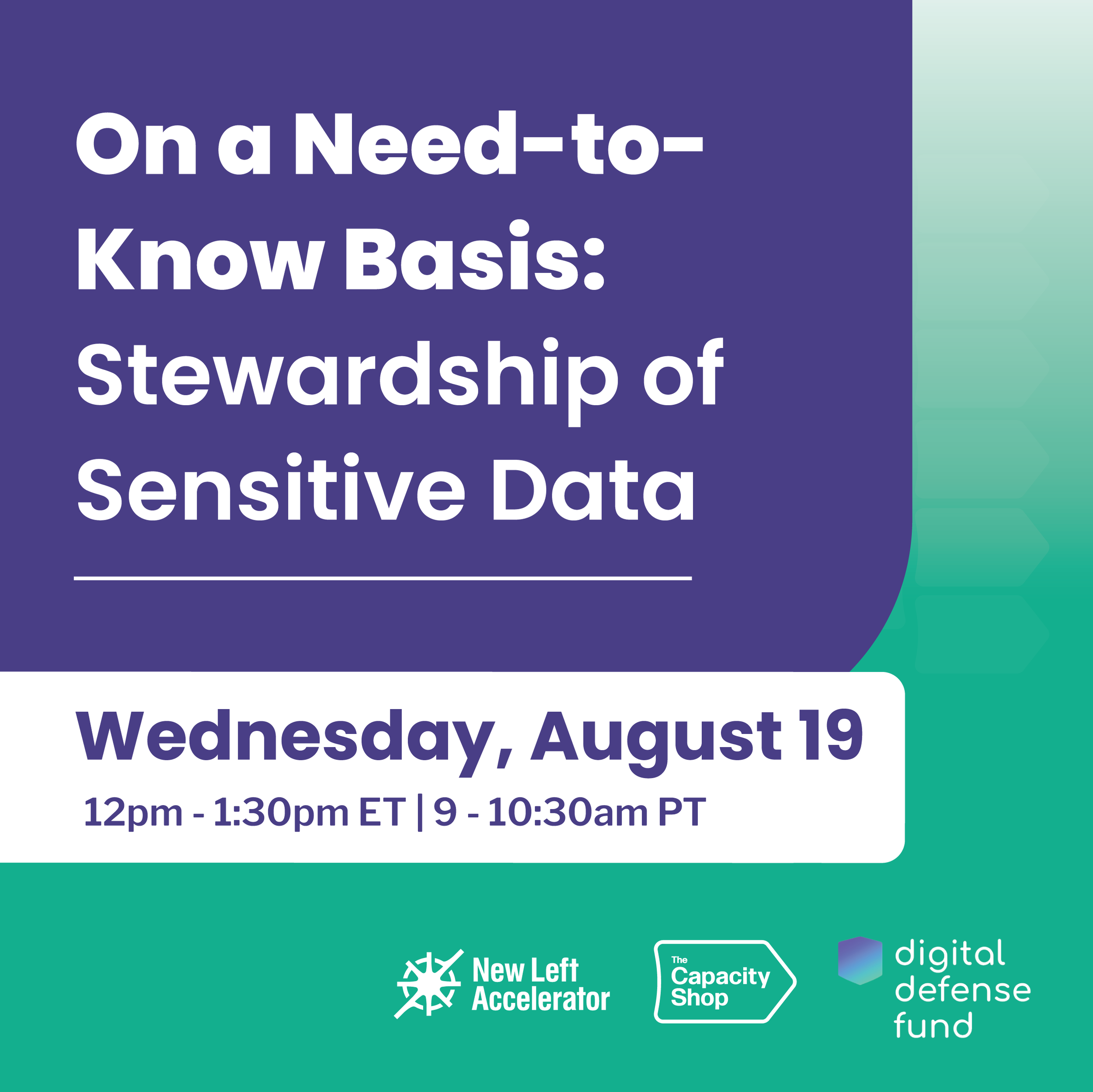 On a Need-to-Know Basis: Stewardship of Sensitive Data