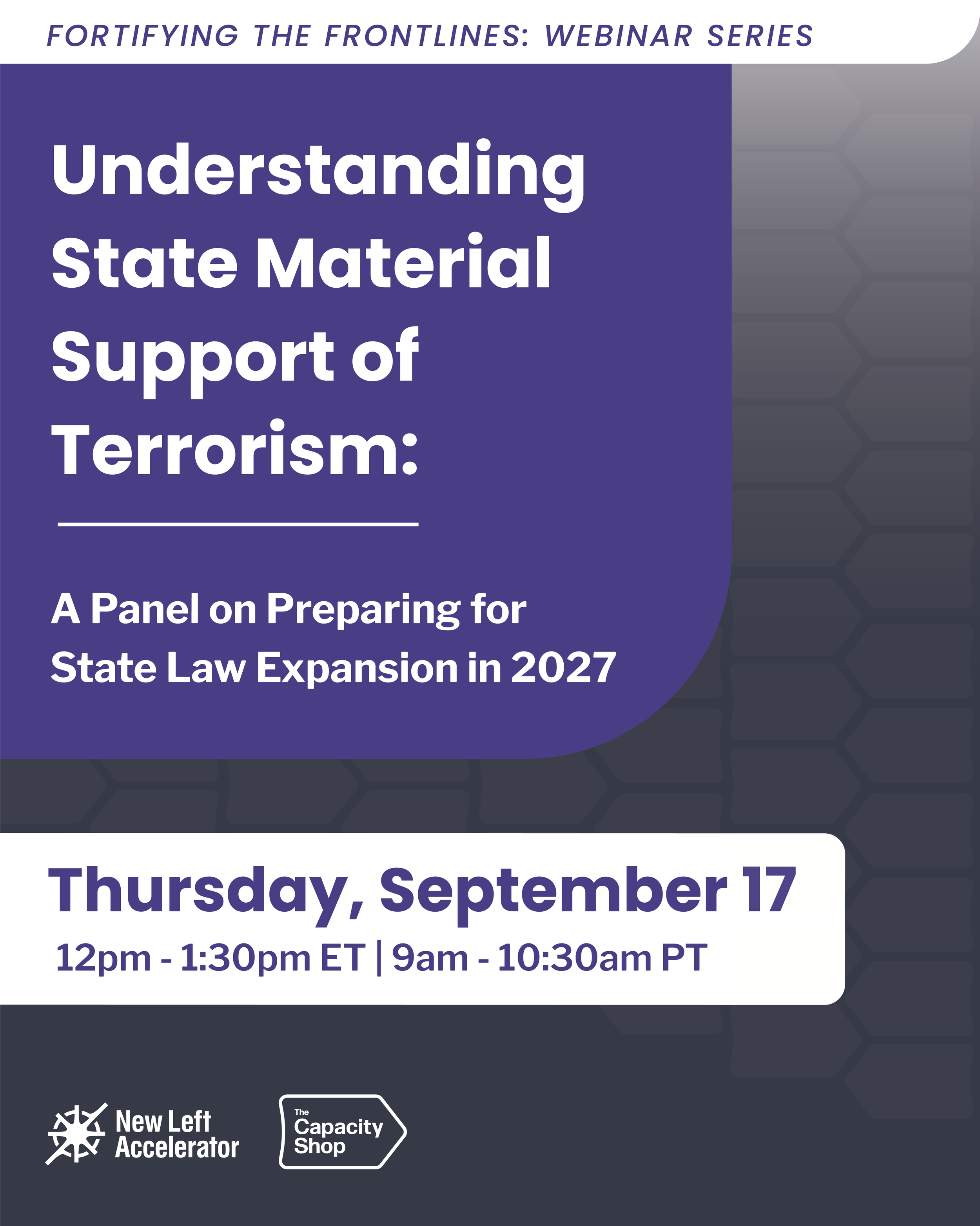 Understanding State Material Support of Terrorism: A Panel on Preparing for State Law Expansion in 2027