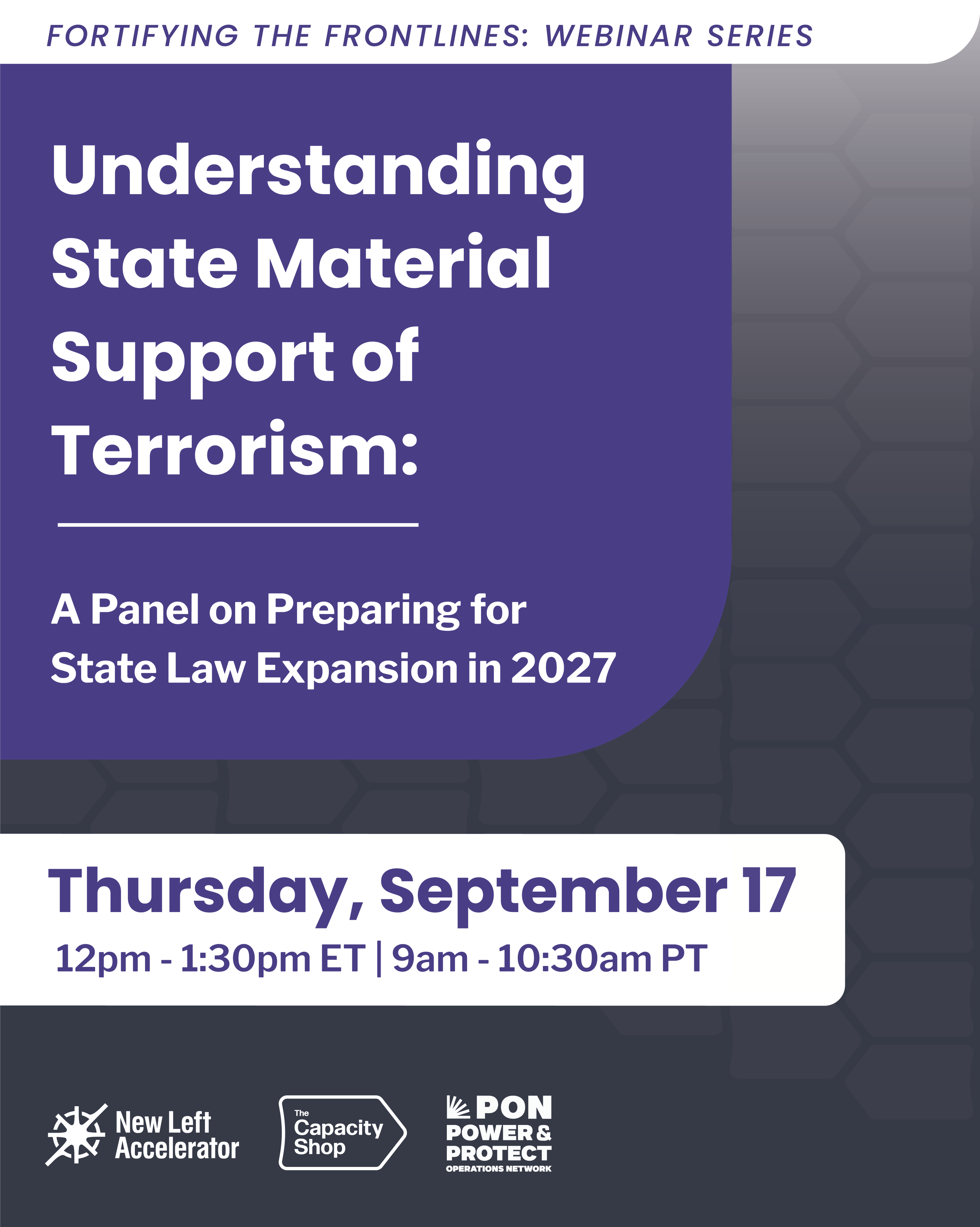 Understanding State Material Support of Terrorism: A Panel on Preparing for State Law Expansion in 2027