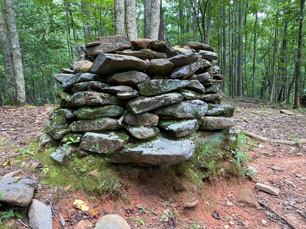 Indian mound getting eroded