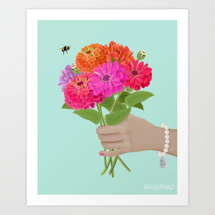  A pretty illustration that can be used as wall art, stationary, or a journal cover.  The message on the charm can be changed to suit your purpose.  