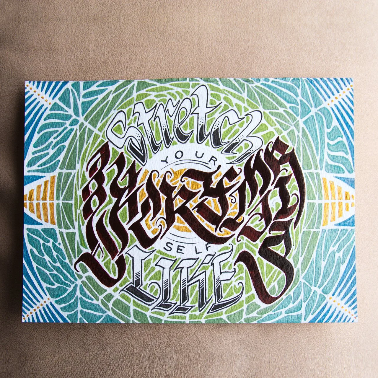 Lacrymaria calligraphy art bt Marius A Bogdanas