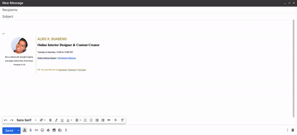 Setting Up Canned Emails in Gmail with The Design Influence.gif
