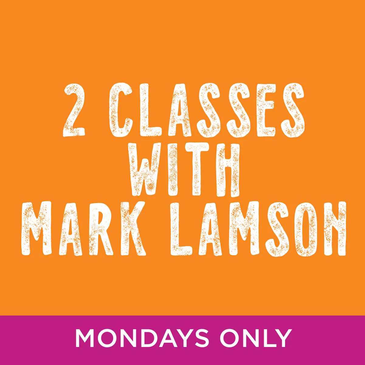2 Classes With Mark Lamson