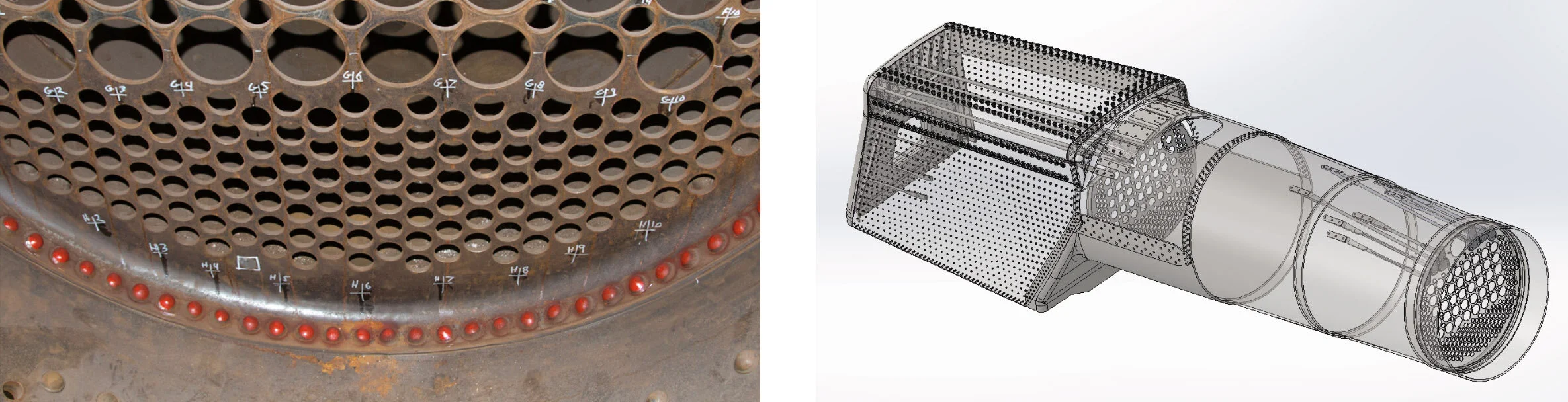  FMW Solutions undertook both traditional computational engineering analyses of the boiler as well as built a 3D CAD model of the boiler. The 3D studies also employed finite element analysis of key boiler components. 