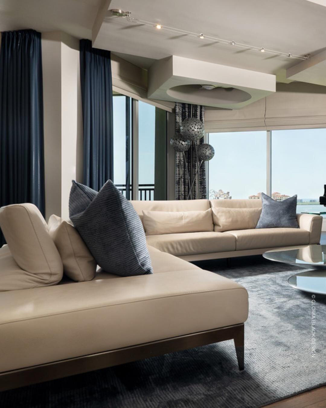 Where does your eye land?&nbsp;

Be sure to scroll to take in the whole view!&nbsp;

This is the living room of GBD&rsquo;s recent MODERN PENTHOUSE project. The goal here was to create a space that was ultra-modern, sleek, and comfortable.&nbsp;

Doe