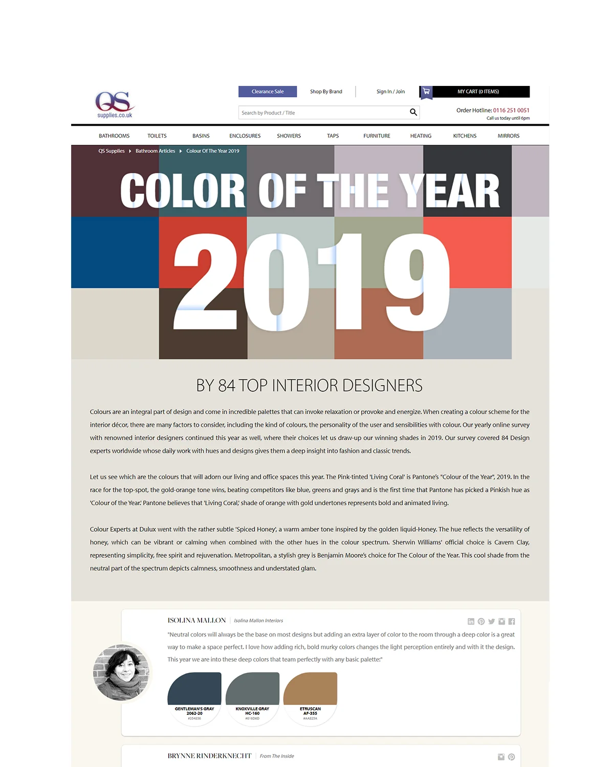 color of the year 2019 we are between the top interior designers worldwide speaking about our personal vision for the color of the year 2019. read more.