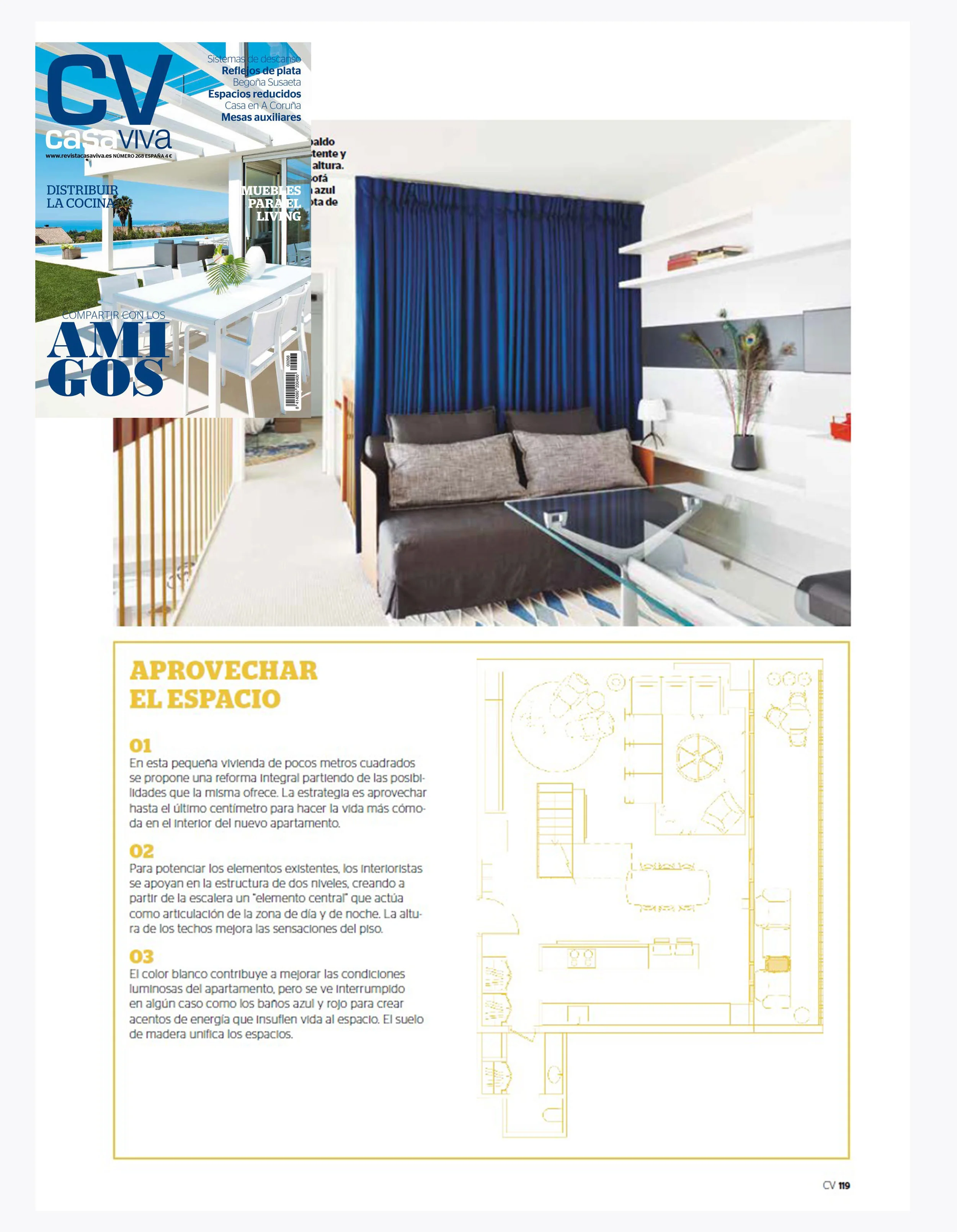 CASA VIVA MAGAZINE. HOUSE TOUR. ENERGY ACCENTS. September 2019. THE SPANISH MODERN INTERIOR DESIGN REFERENCE MAGAZINE "CASA VIVA" PUBLISH THIS MONTH OUR REMODEL PROJECT IN PACIFIC AVENUE. Spain PUBLIC IS IN LOVE WITH OUR CALIFORNIA PROJECTS demonstrating that design transcends borders and cultures. read more.