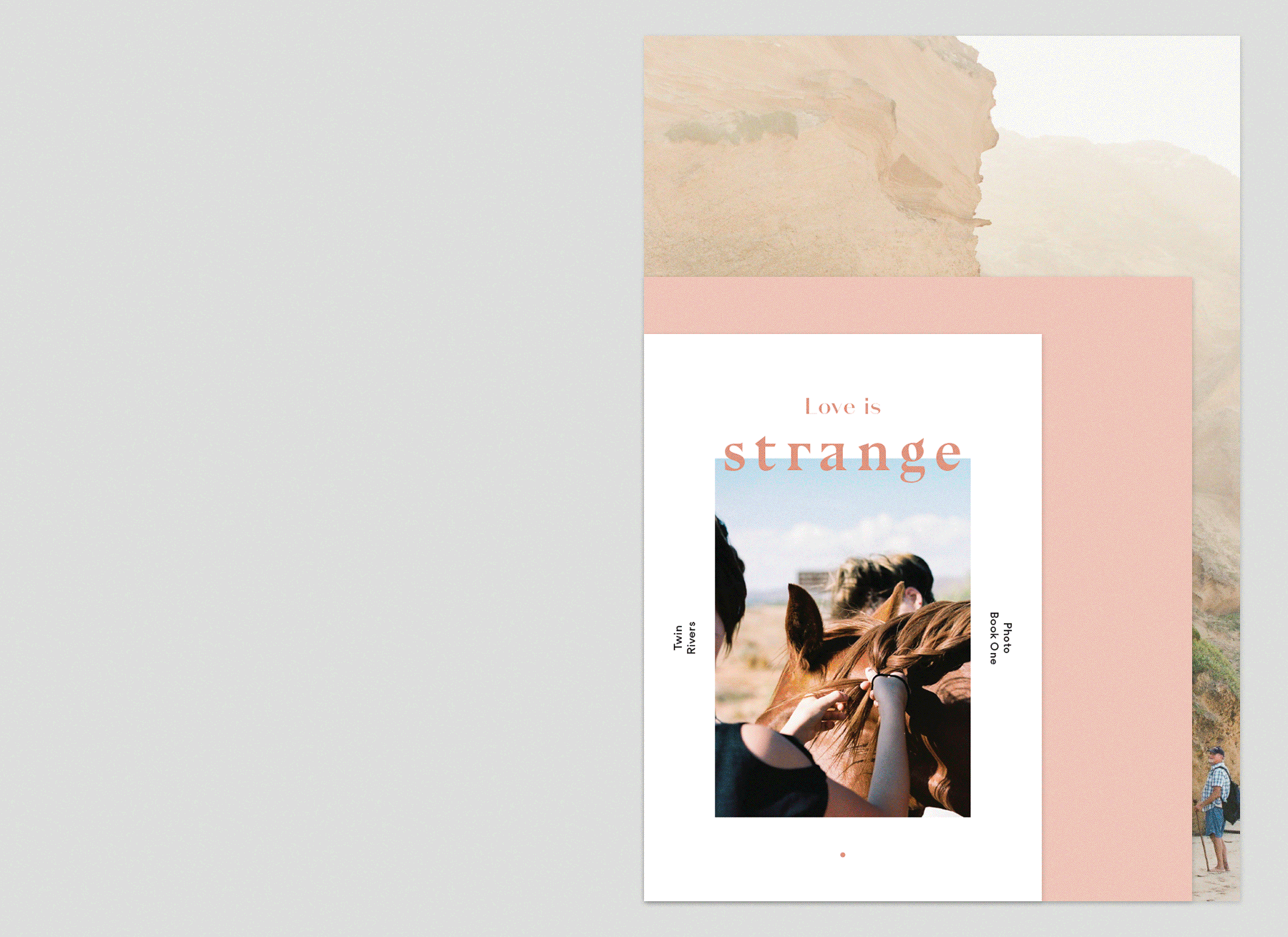 The Solution A limited edition multiple format book, Love is Strange documents the unwieldy nature of intimate relationships, whilst reminding us of their crucial role within each individual's life. The project is broken up into sections — friendships; romantic relationships and crushes; familial musings. Alongside the images sit two essays — an introduction by Amelia Marshall and an epilogue by Elize.