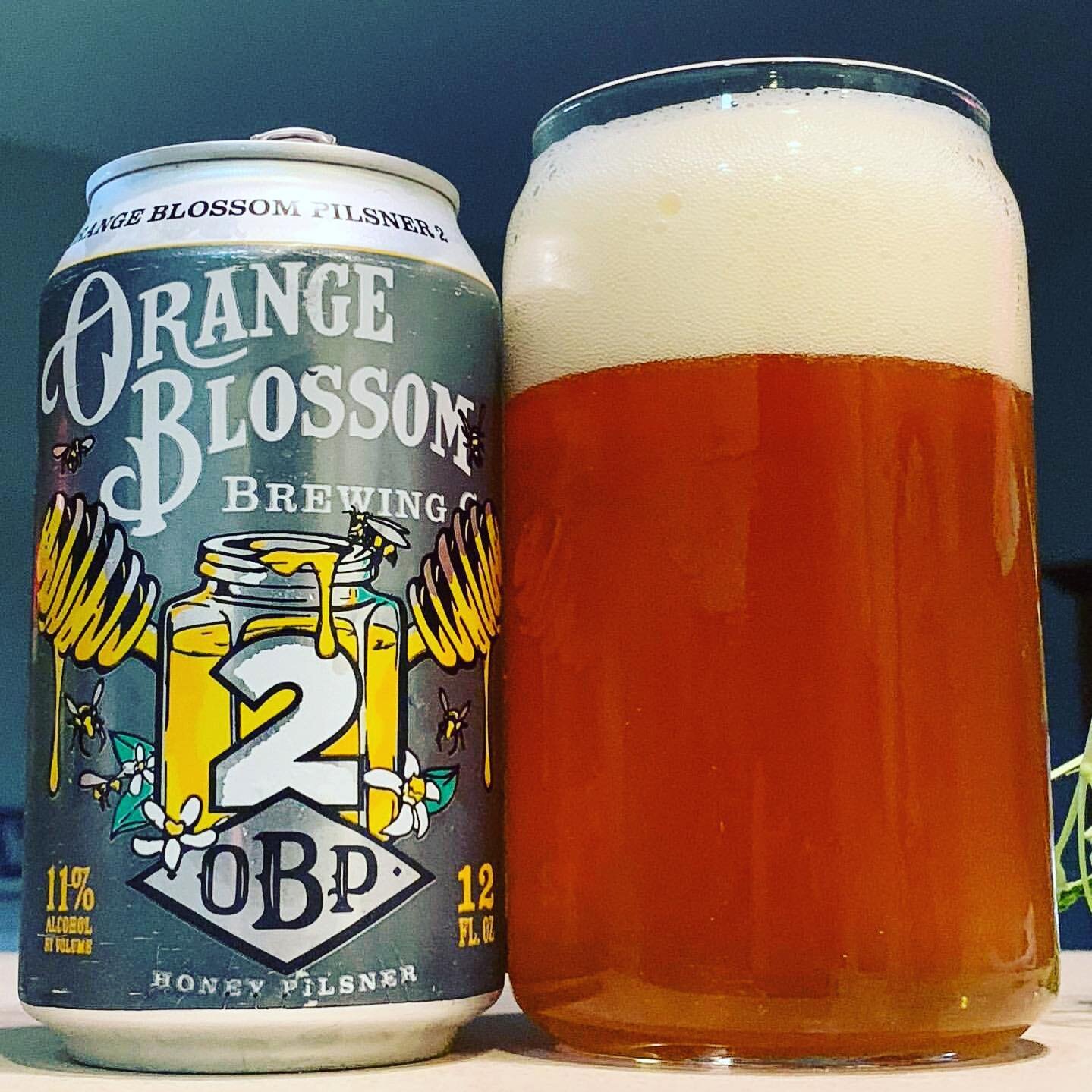 OBP2. 11% abv. 100% delicious. 😁🍻🧡
.
repost @waynesbeerdelivery Today called for one beer but one to get the job done. So it&rsquo;s OBP2 from Orange Blossom Brewing in Orlando FL. Don&rsquo;t let the fact it&rsquo;s a honey pilsner fool you, this