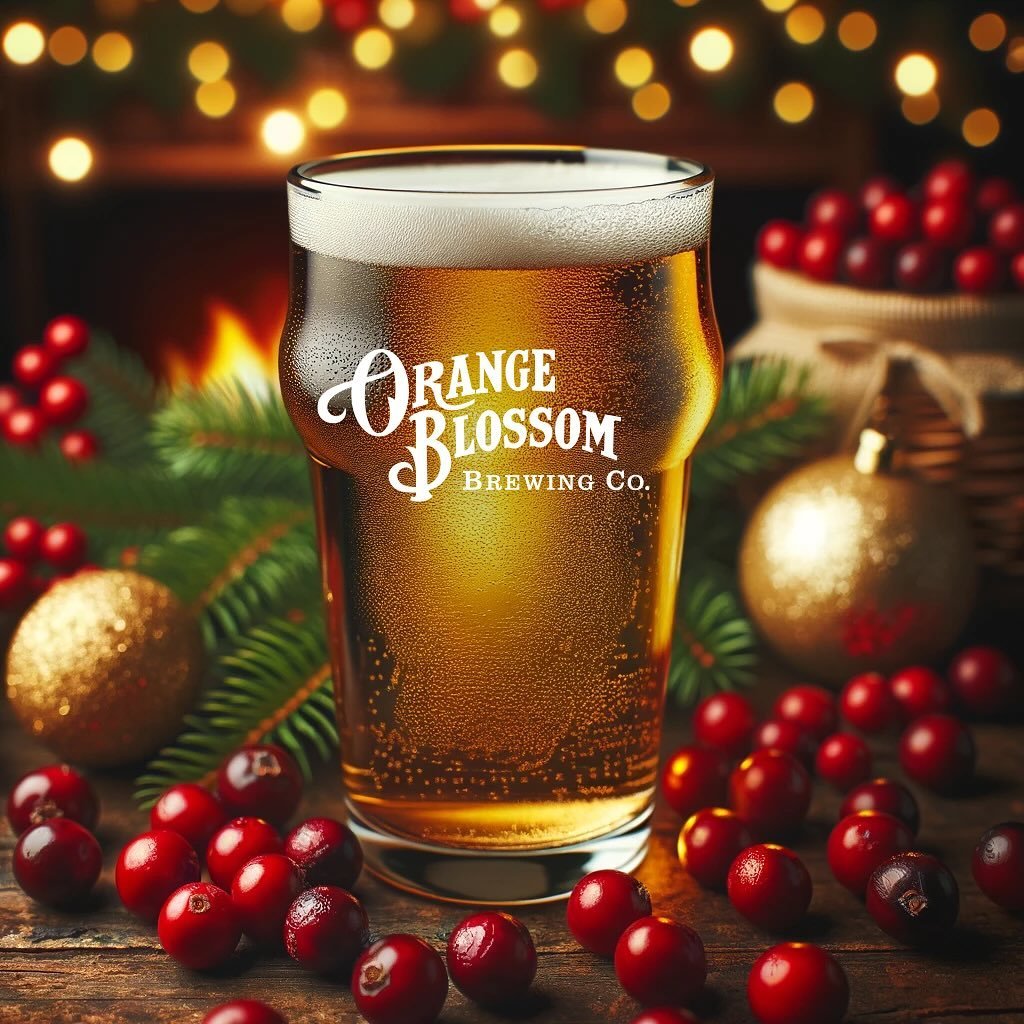 'Tis the season for our Cranberry Crisp! Have you tried it yet? Check out the beer finder on our website for the nearest location serving it now. orangeblossombrewing.com
.
.
#orangeblossombrewing #cranberry #cranberrybeer #cranberrycrisp