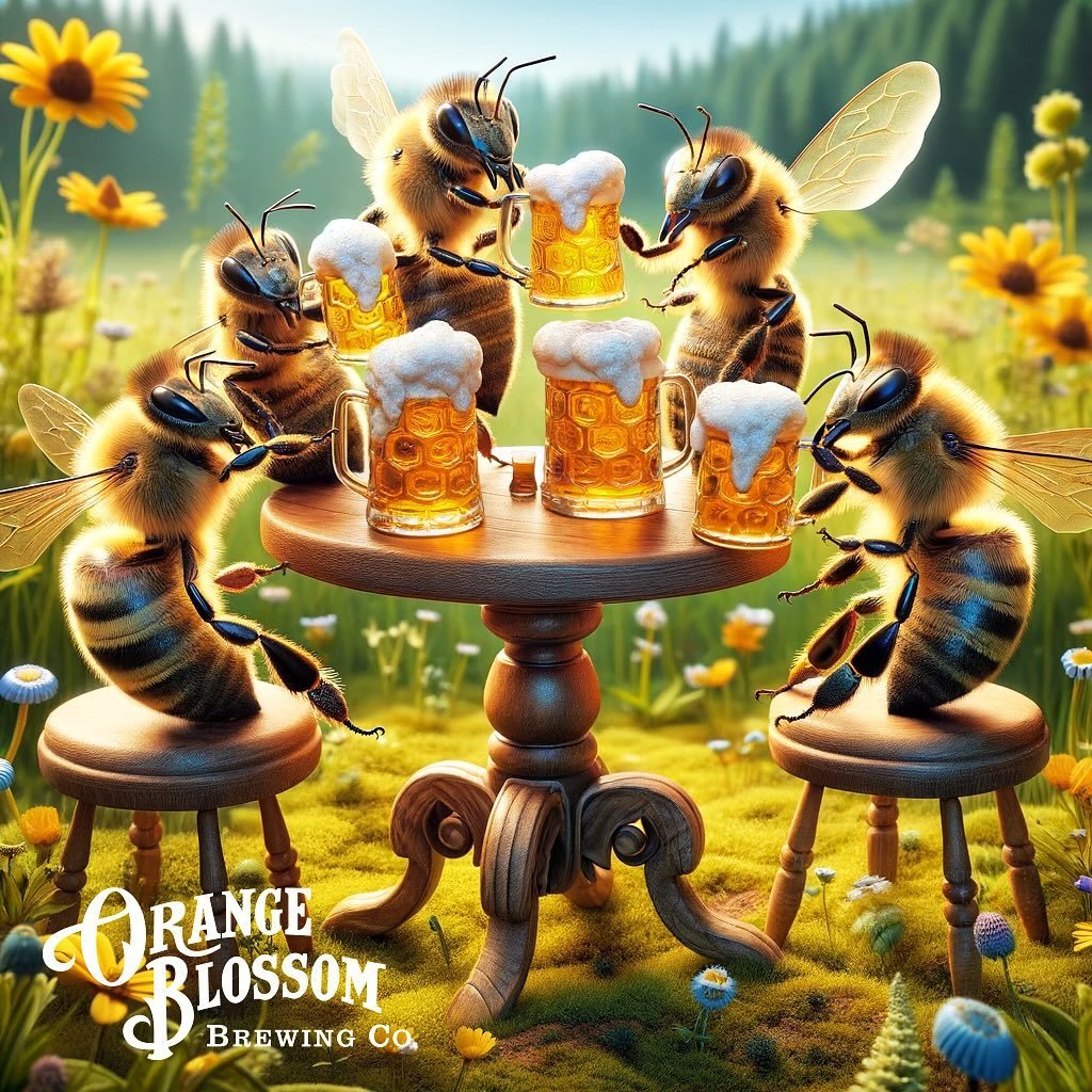 Happy Thanksgiving! 😁🍻🧡 We are thankful for beer, bees, honey and you. Cheers!
.
.
#orangeblossombrewing