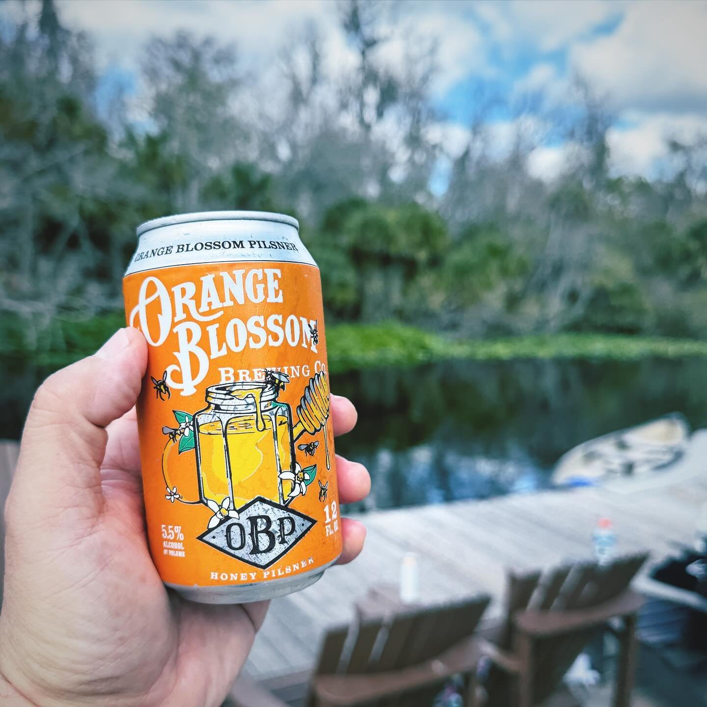 Wekiva Springs on this 80 degree day in January! 😁🍻🧡
.
#orlando #orangeblossombrewing