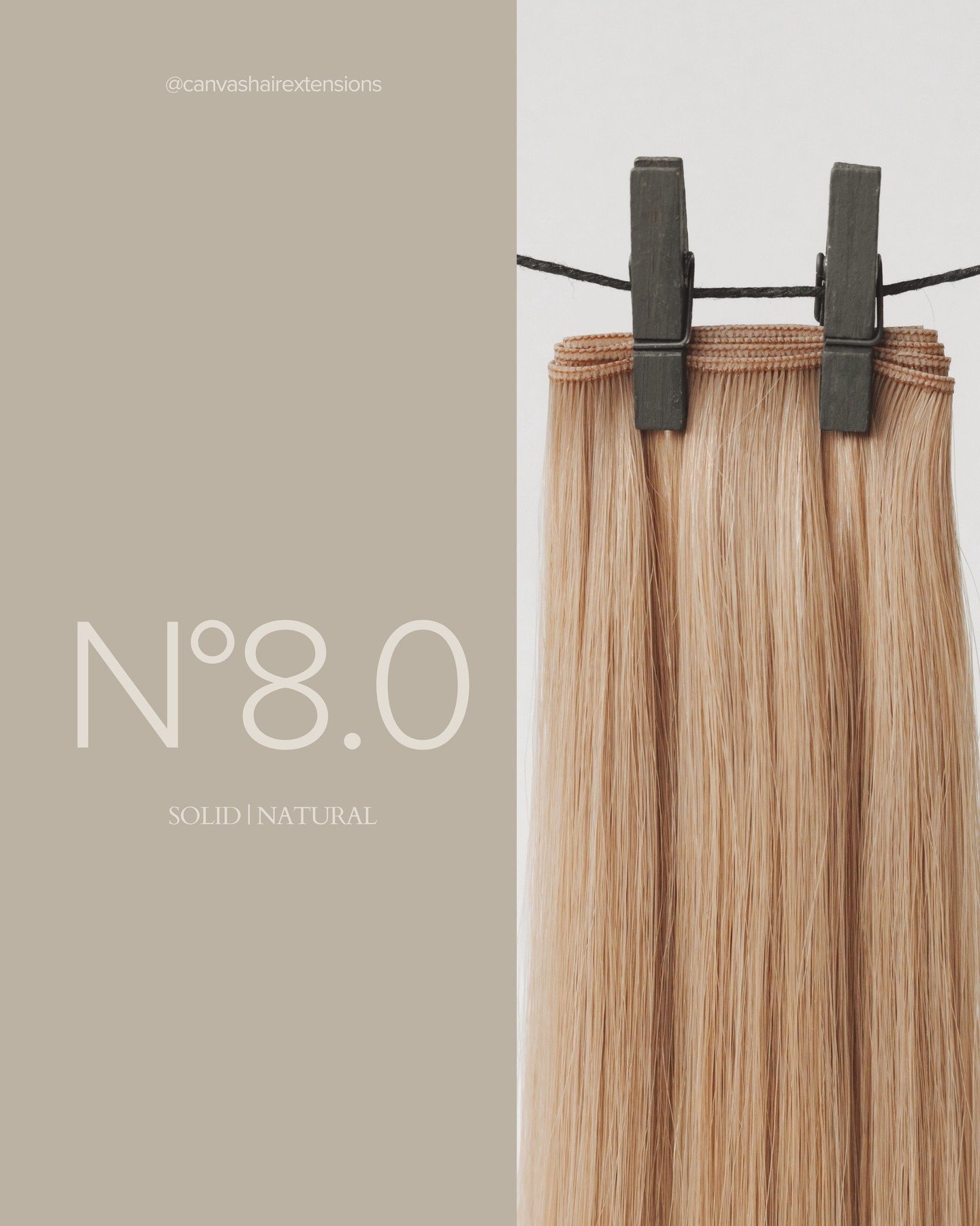 Spotlight on N&deg; 8.0.⁠
⁠
This is a perfect neutral shade that can be easily paired with a variety of colors. Canvas is easy to color and tone to reach your clients desired look. ⁠