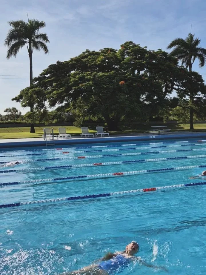 After school swim at the local 50m ♡