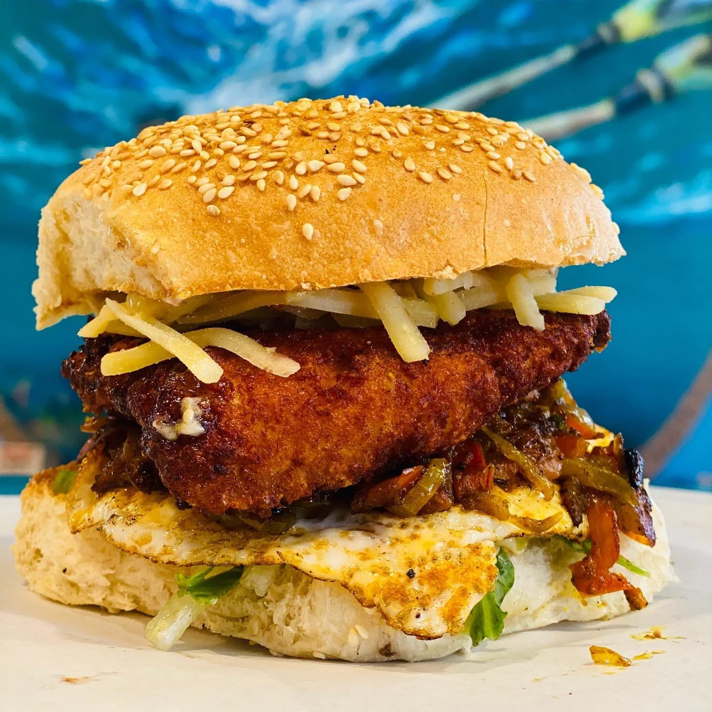 Let&rsquo;s not forget the Jean Marc&rsquo;s famous curry chicken burger 🍔 
It&rsquo;s back bitches ! 🦹&zwj;♀️