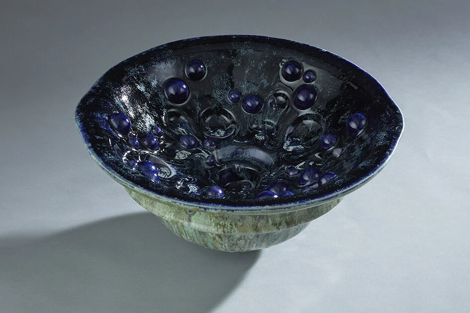 Violante Lodolo Doria, Sapphire Blue & Green Constellation Vessel, W44xH22 cm, Image 2.jpg
