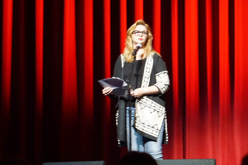 Amber Tamblyn at Festival of Disruption - Festival of Disruption Curated by David Lynch in LA at the Ace Hotel October 2018. © intothesunentertainment
