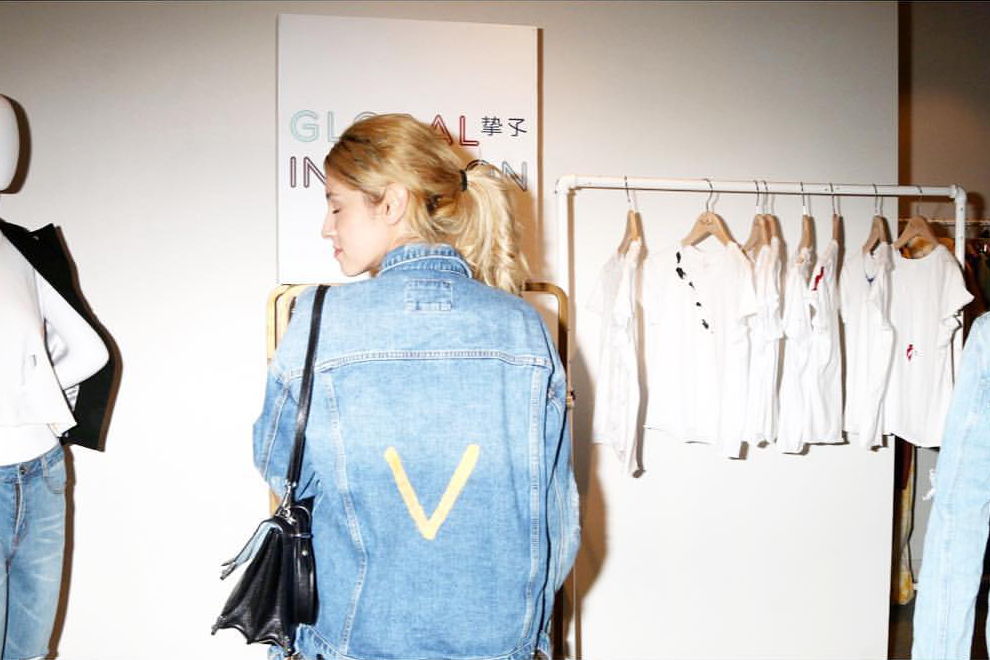 Muse Vanessa Chow in Custom Jacket with her Initial. Fred Segal Intuition Film Screening / Photo courtesy of Global Intuition