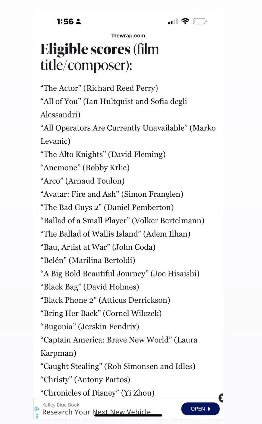 Inside the Race for Oscar Music Honors: Best Song and Score Announced