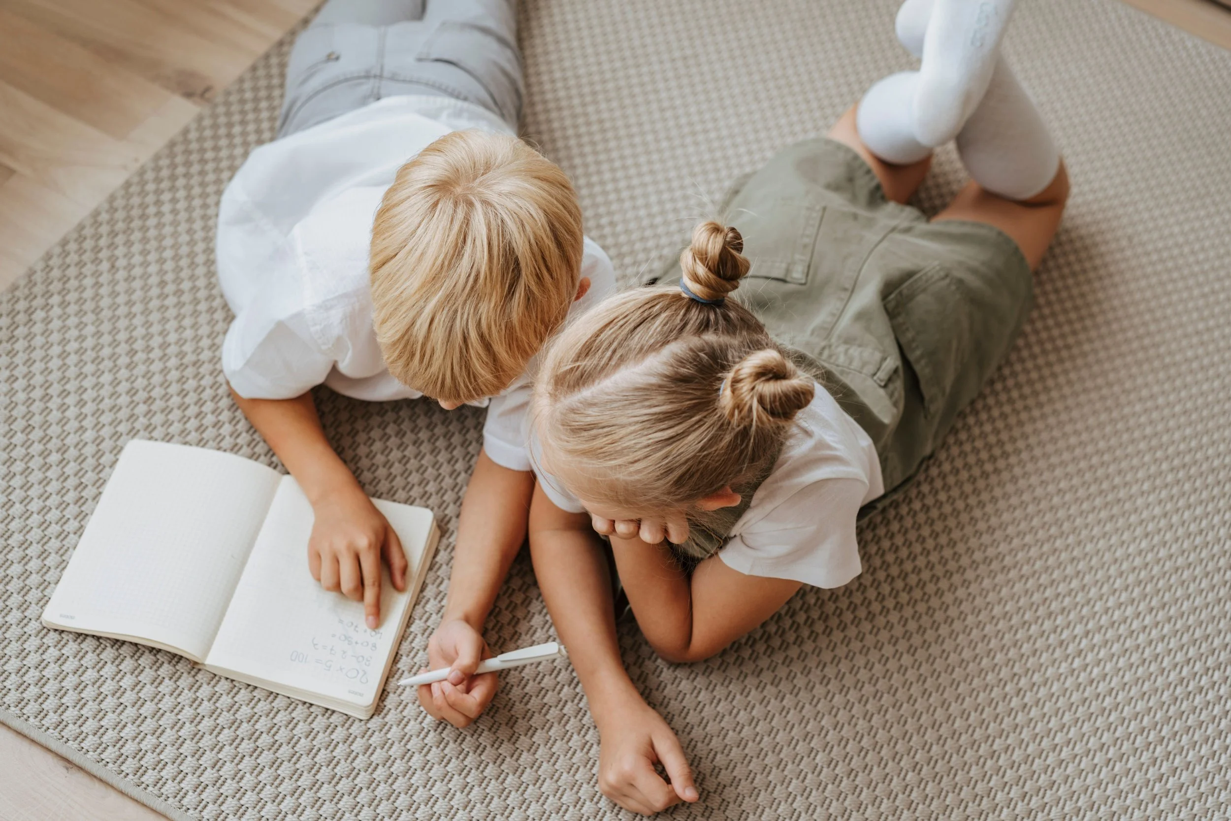 My child wants to do their homework lying on the floor