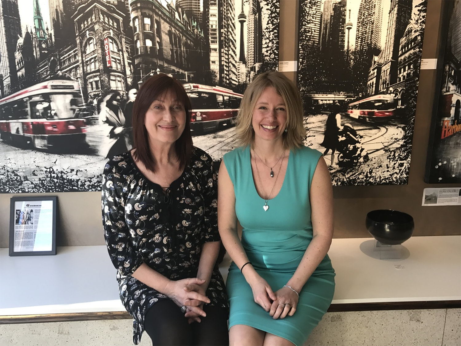 Janet and artist Denise - Photo by Karma Tsetar.