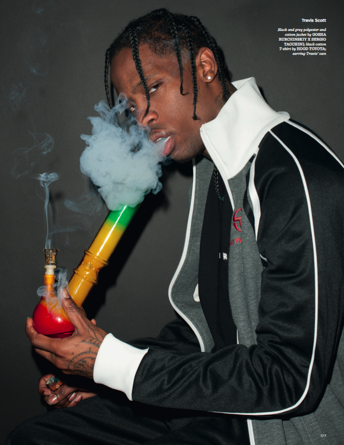 Travis Scott X British Gq Style Olliver Sharp