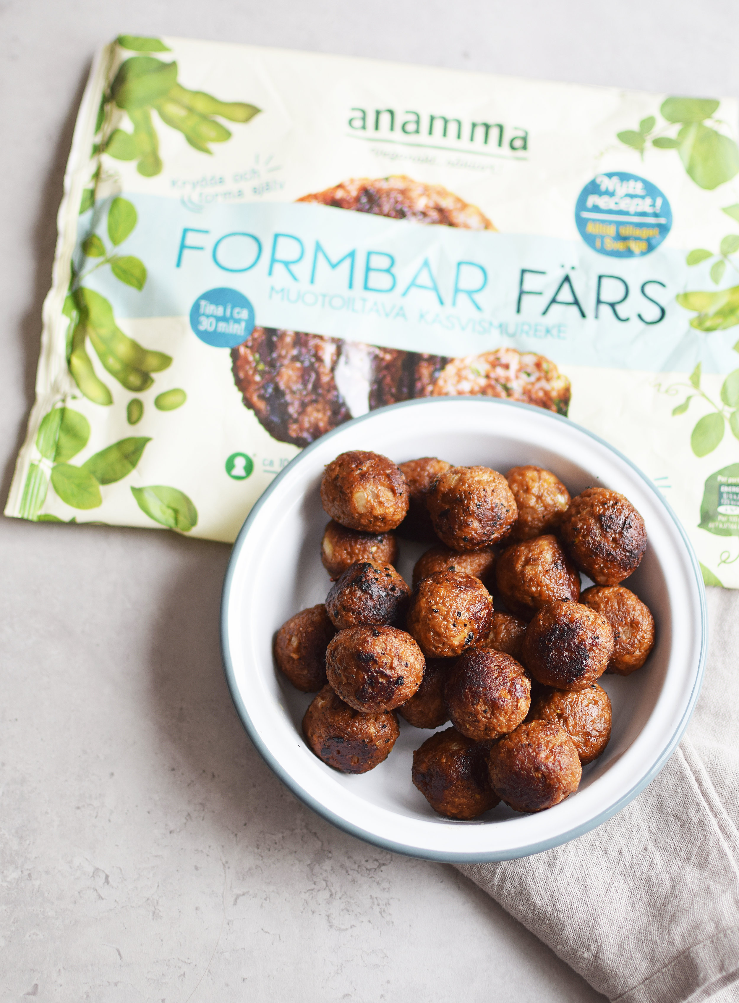 veganska köttbullar sojafärs veganska köttbullar sojafärs