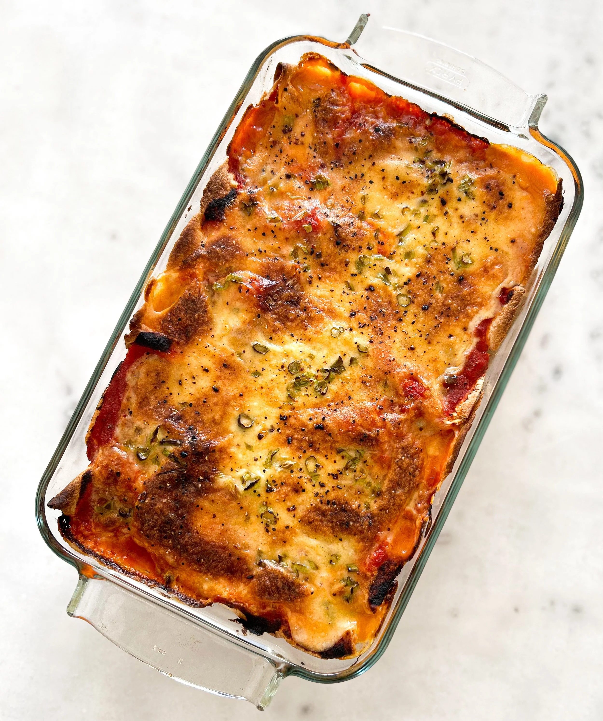 Veganska enchiladas med ostsås