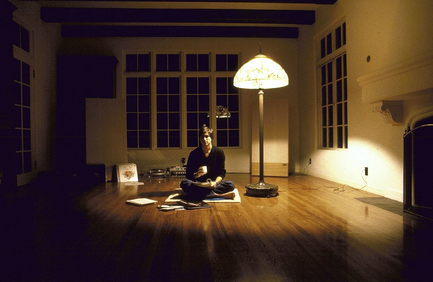 * De lege woonkamer van Steve Jobs. Los Altos. 1982.