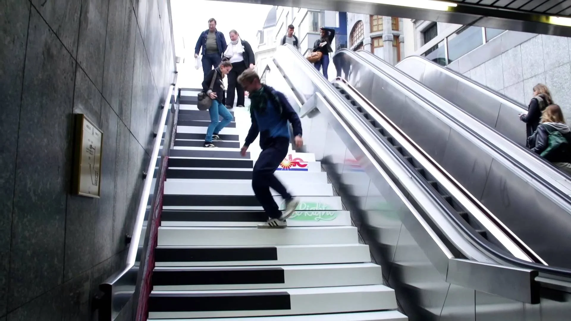 * Piano Stairs van Odenplan. Stockholm.