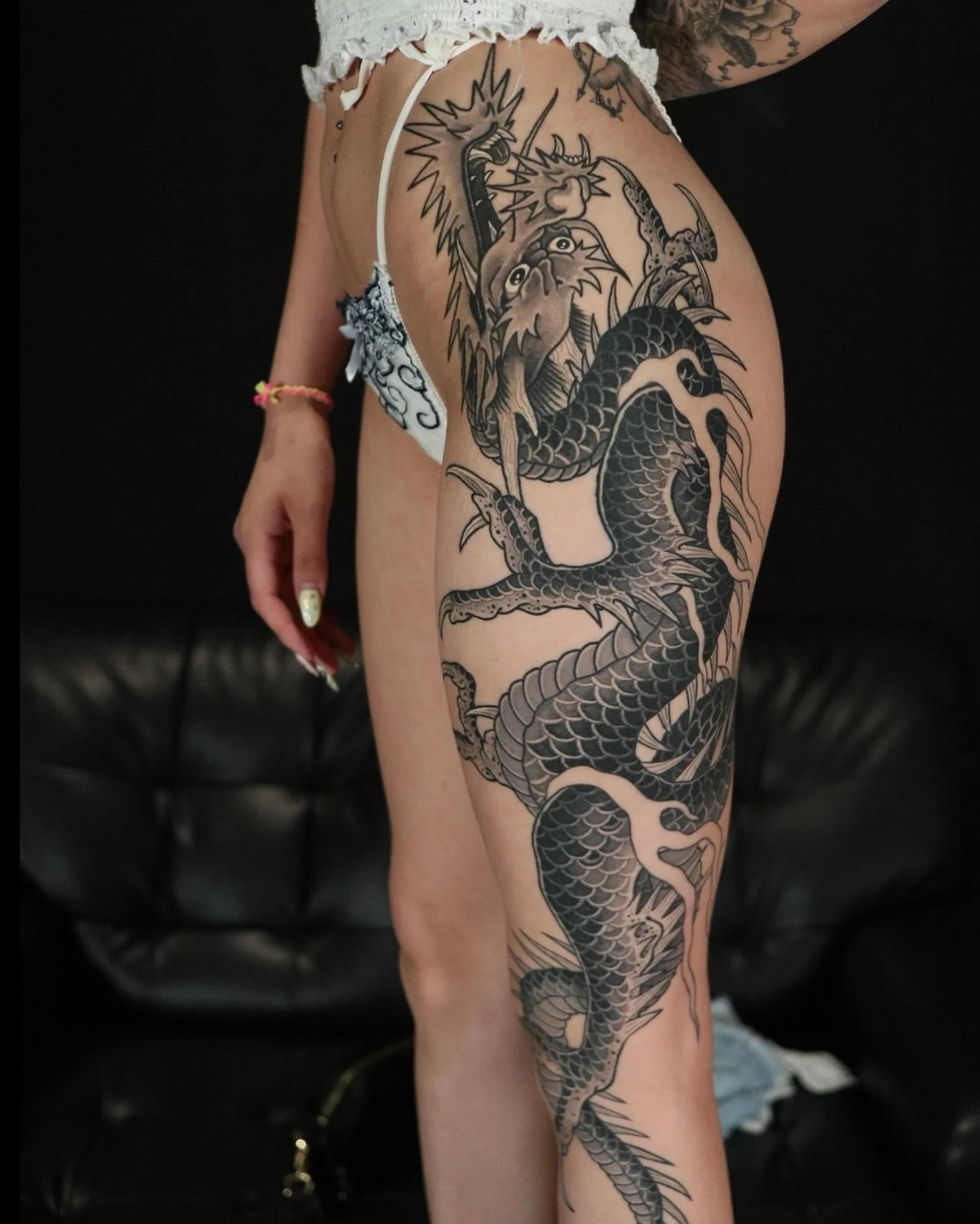 Dragon from a few years ago. 
Work done by @hirotattooer

Check 👇🏻👇🏻
Toyohashi @company_japan 
Okinawa @momoyama.tattoo

Looking for Japanese books? 
Check @bakezoribooks

Wizard Tattoo Supply
@wizardtsltd

#company_japan  #hiroidm #hirotattooer 