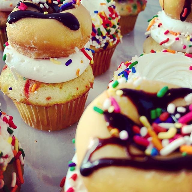 Funfetti donut cupcake back by popular demand! #cupcakecutieboutique