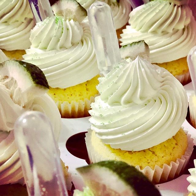 Boozy Saturday, infused cakes topped with a shot #patron #hennessy #pinkmoscato  Open until 8pm