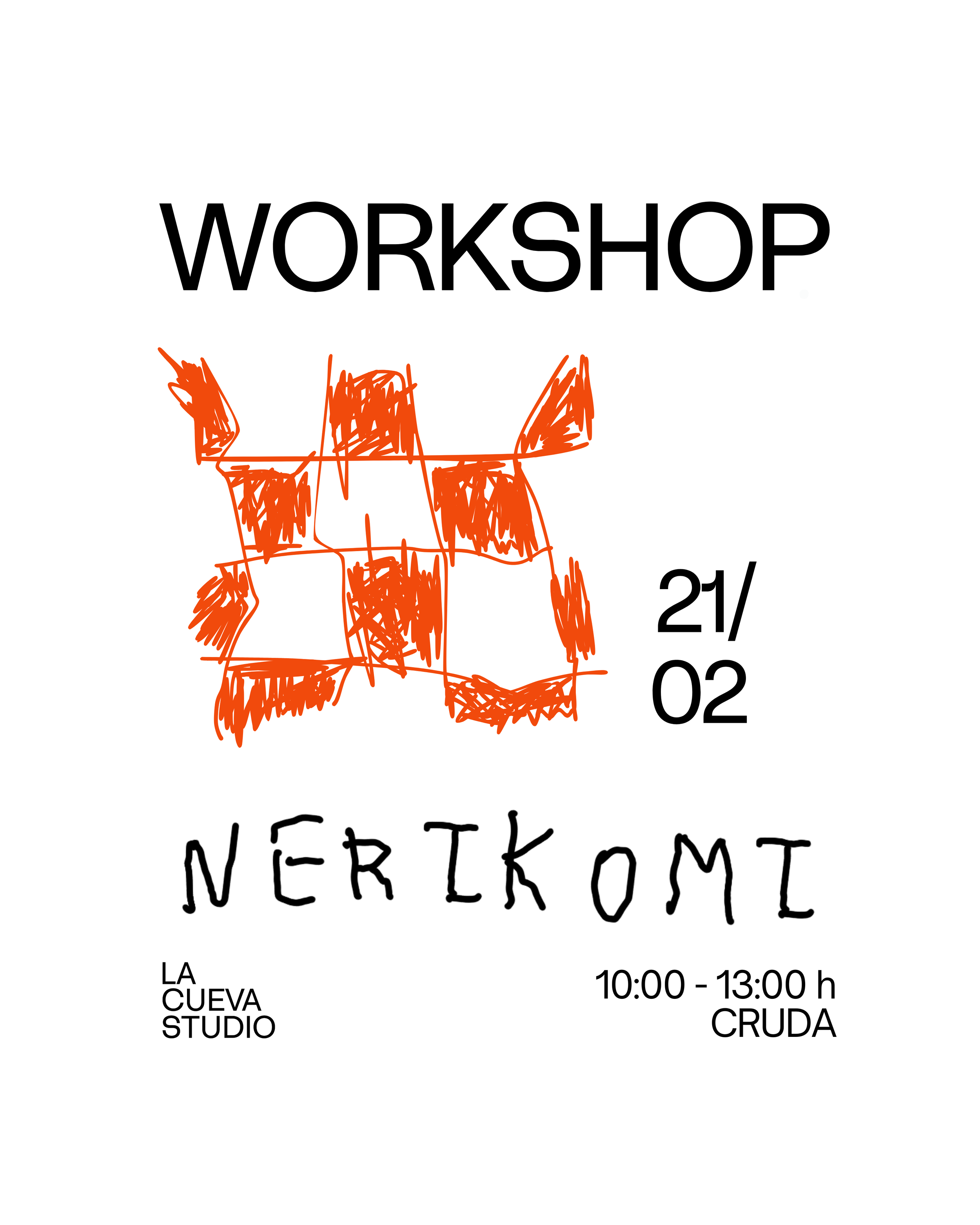 WORKSHOP - NERIKOMI - Sábado 21 FEBRERO