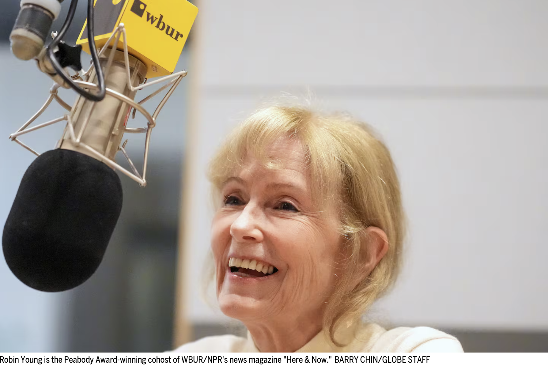 Boston Globe: At 75, Robin Young looks back — and ahead — in broadcasting