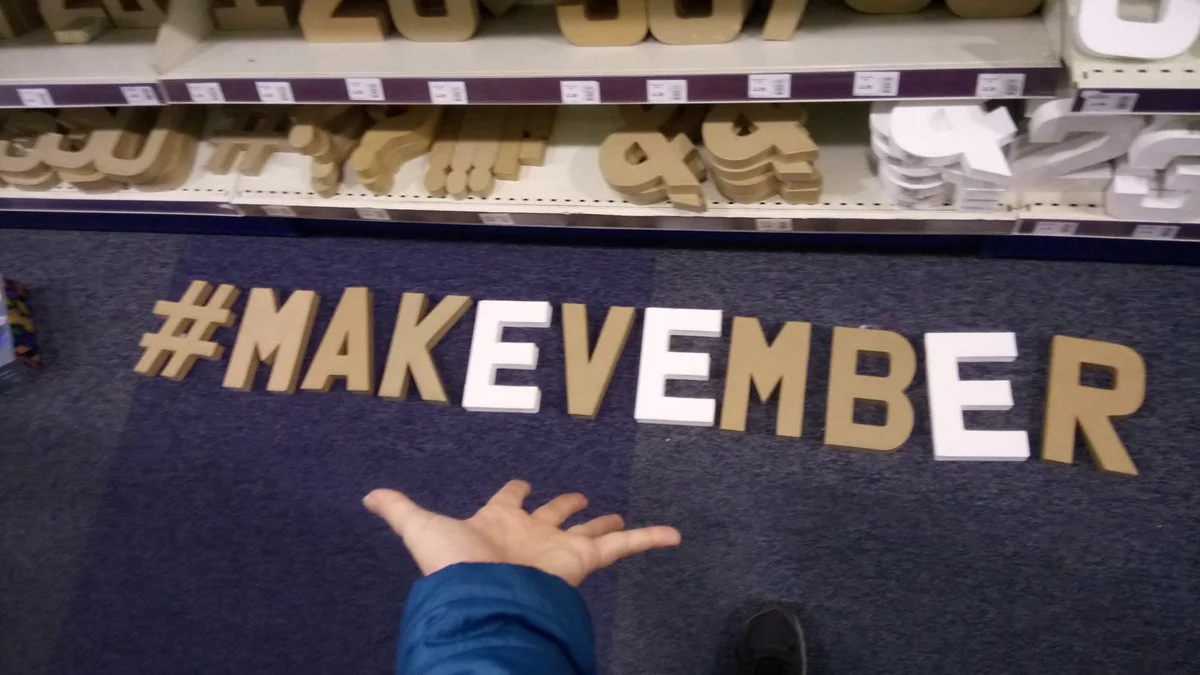 Making.... A pain of myself in Hobbycraft #Makevember by Tanya Fish https://twitter.com/tanurai