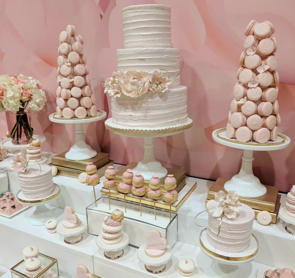 Jessica’s Bridal Shower Sweet Table