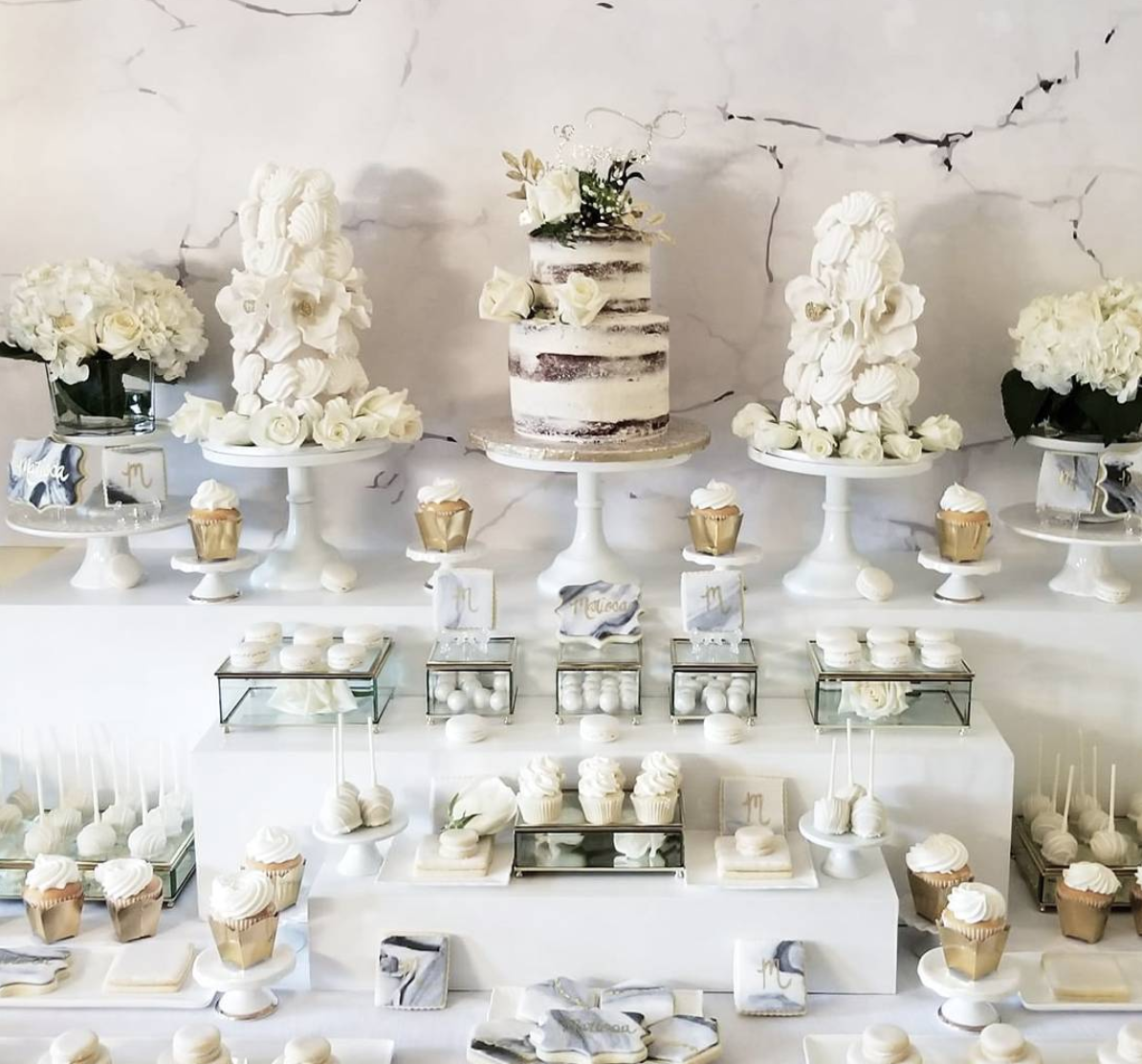 Marisa and Mario’s Engagement Party Sweet Table