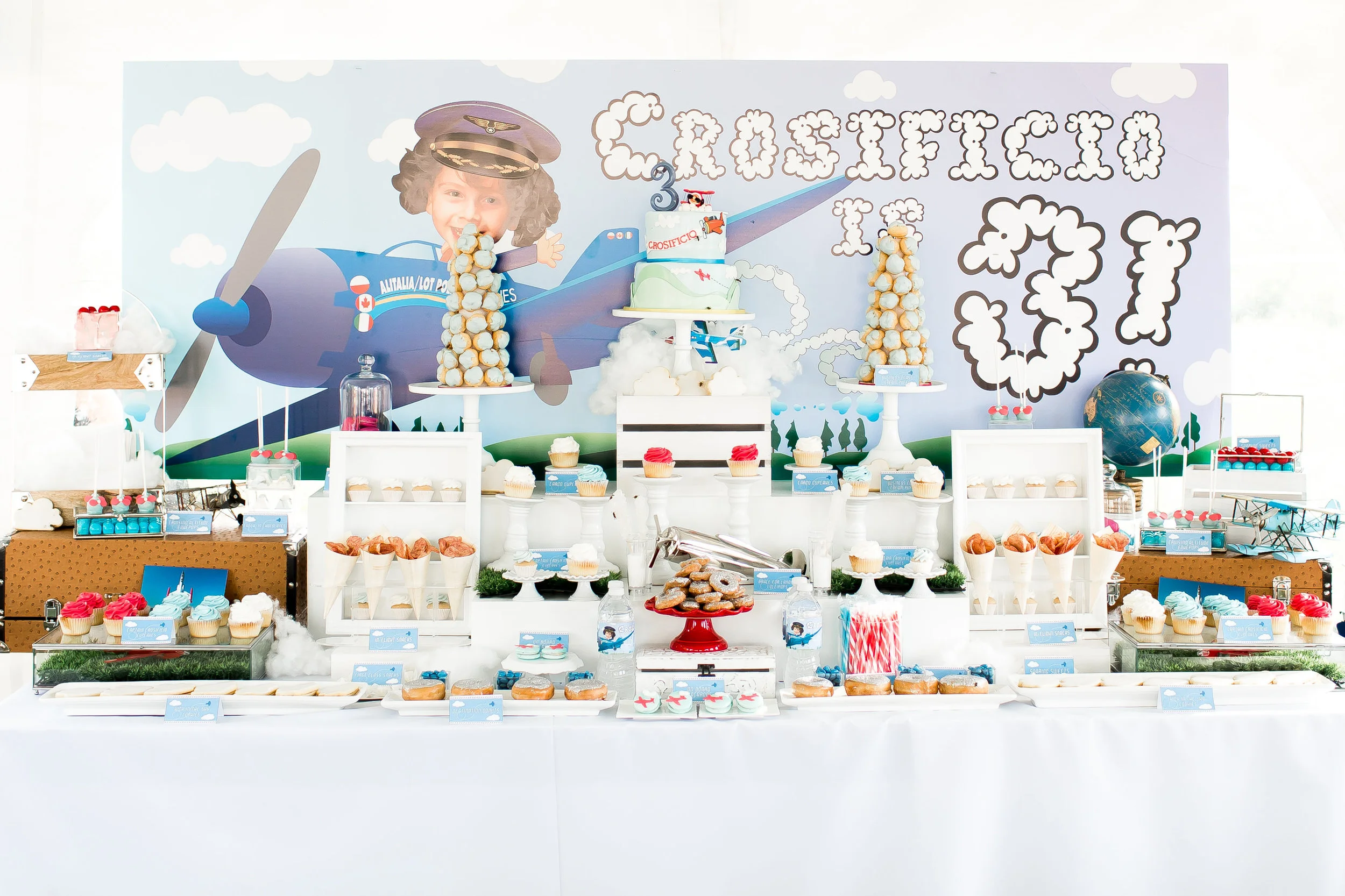 Cross' Third Birthday Sweet Table