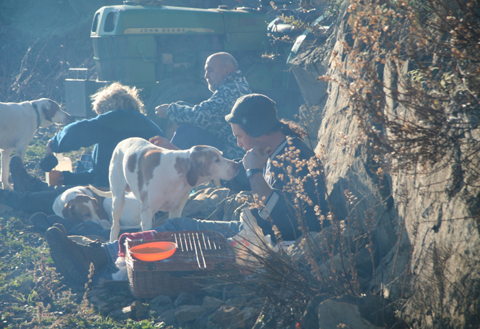 Pruning vines is a family affair.