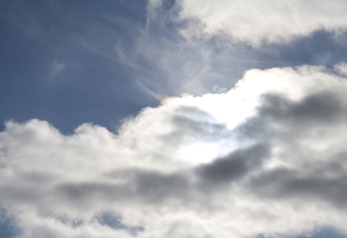 Mysterious clouds in the sky. 