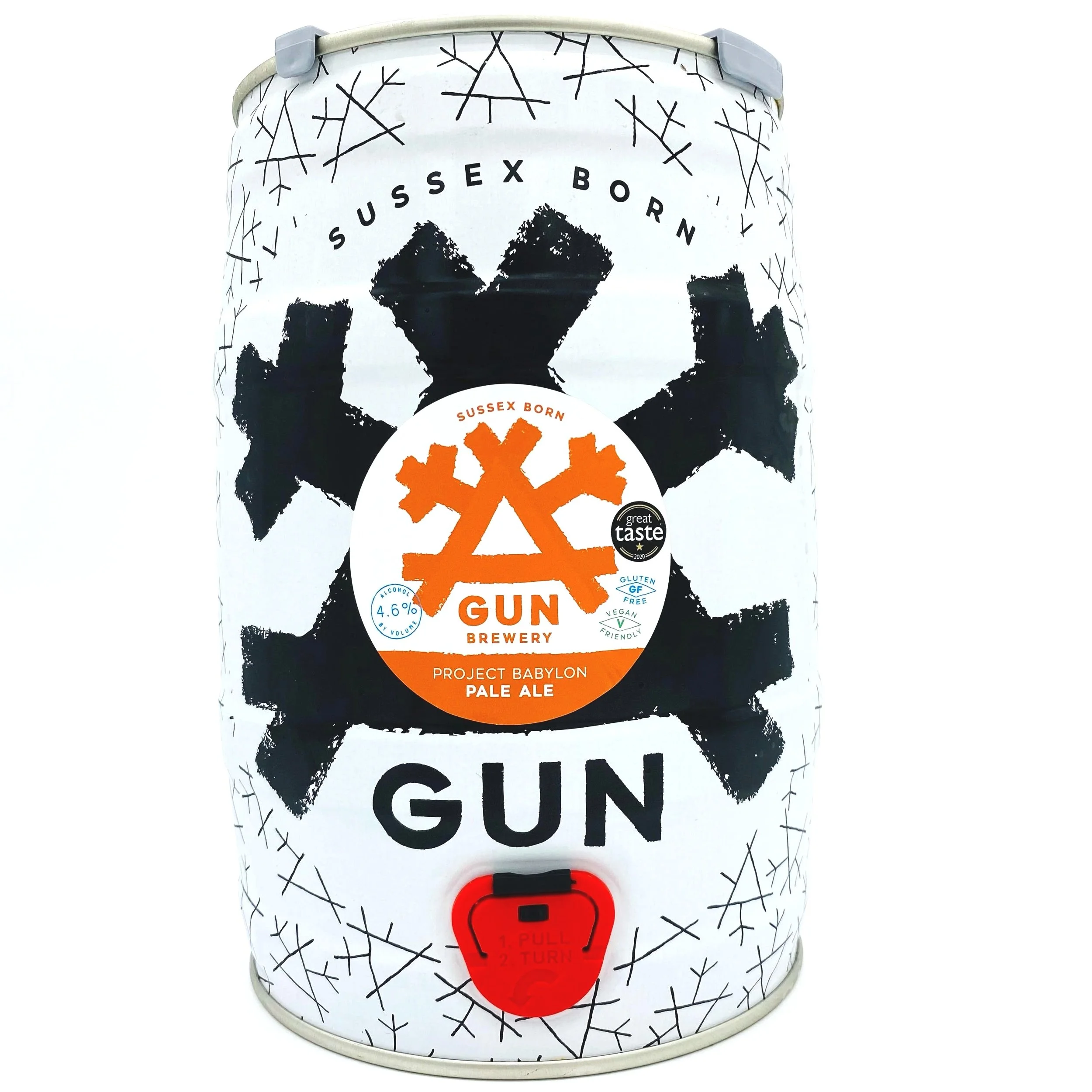 Project Babylon 4.6% American Pale Ale - 5Ltr Mini Keg (Gluten Free) — Gun  Brewery